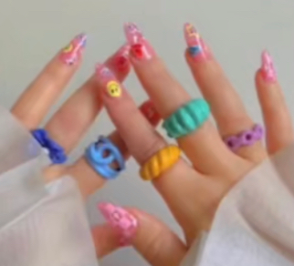 cute preppy nails