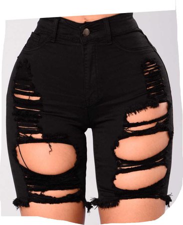 Black bermuda shorts