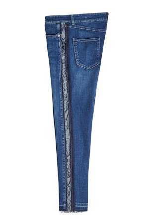 Skinny Jeans with Distressed Trims Gr. 27