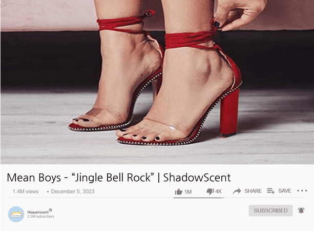 Mean Boys Jingle Bell Rock Video - Shadow & Heavenscent