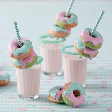Pink and Blue Mini Donuts | Wilton
