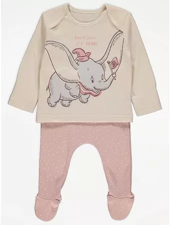Disney Dumbo Pink 8 Piece Gift Set | Baby | George at ASDA