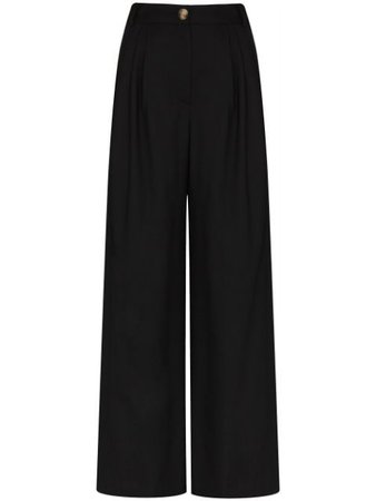 Shop black Rejina Pyo Ingrid high-waisted wide-leg trousers with Afterpay - Farfetch Australia
