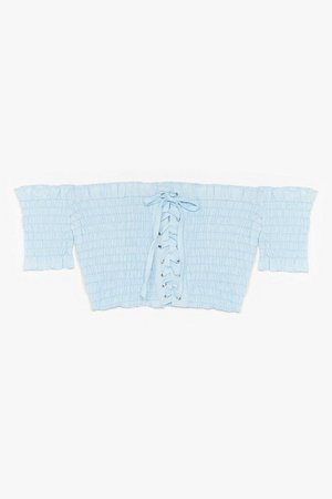 Bow Your Worth Off-the-Shoulder Crop Top | Nasty Gal