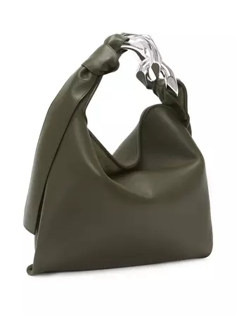 JW Anderson Small Hobo Leather Shoulder Bag - Farfetch