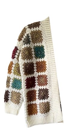 half crochet granny square cardigan
