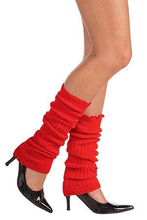 Amazon.com: Forum Novelties Neon Leg Warmers, Red, One Size: Clothing
