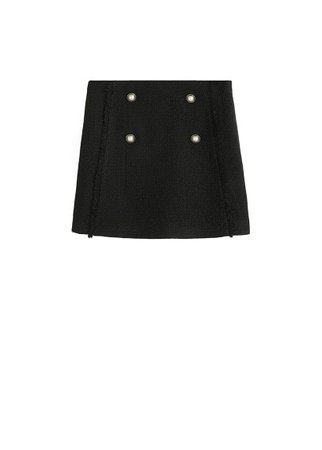 MANGO Tweed miniskirt