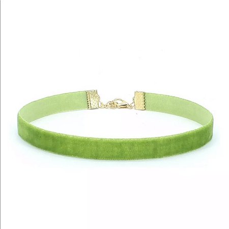 Jewelry | Green Velvet Choker | Poshmark