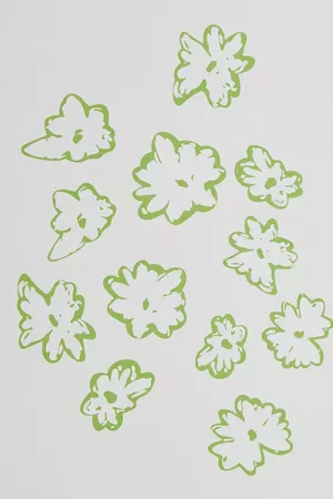 Green Flower Doodles