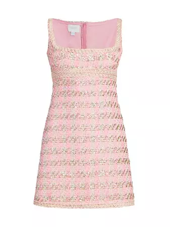 Shop Giambattista Valli Sleeveless Tweed Minidress | Saks Fifth Avenue