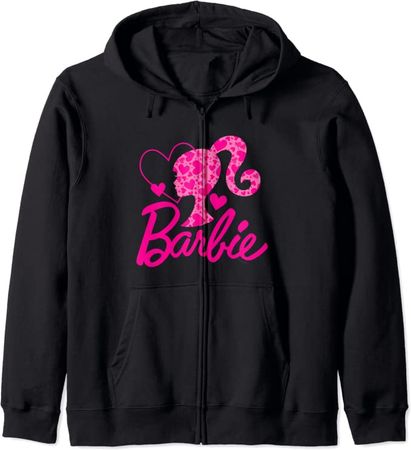 Amazon.com: Barbie - Heart Logo Zip Hoodie : Clothing, Shoes & Jewelry