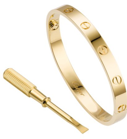 Gold Cartier Love Bracelet