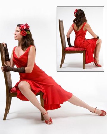 red Argentine tango dress
