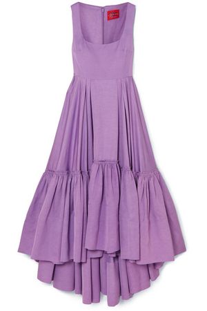 Solace London | Haye tiered woven midi dress | NET-A-PORTER.COM