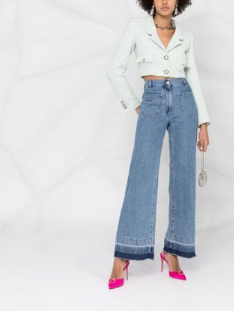 Alessandra Rich Cropped double-breasted Jacket - Farfetch