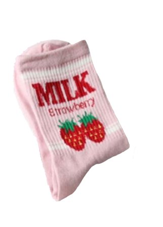 strawberry milk socks