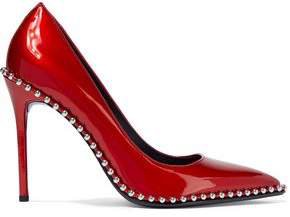 Rie Studded Patent-leather Pumps