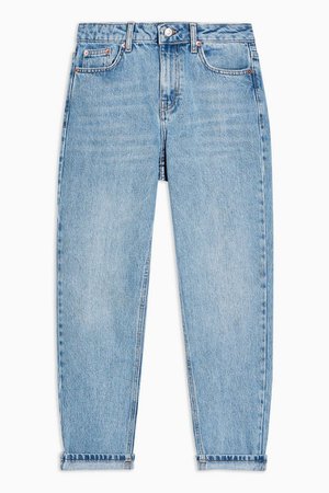 PETITE Bleach Mom Tapered Jeans
