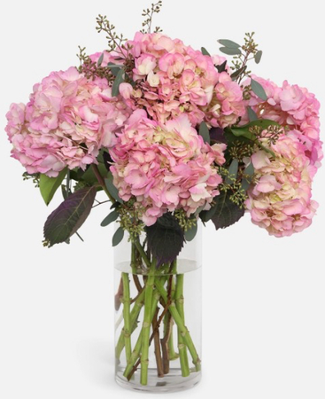 Pink hydrangea bouquet