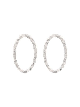 All Blues Medium Sterling Silver Hoop Earrings Ss20 | Farfetch.com
