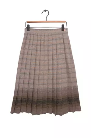 Wool Pleated Skirt Free Shipping - The Vintage Twin