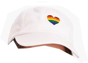 J Crew embroidered pride baseball hat ($60 - 2019)