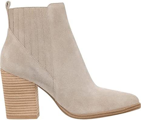 Amazon.com | Imily Bela Women's Elastic Ankle Boots Pointed Toe Chunky Stacked Mid Heel Booties Winter Shoes | Ankle & Bootie