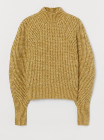 mustard sweater hm