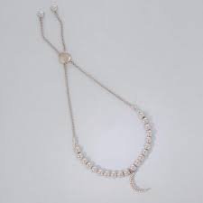 ella stein silver crescent moon beads necklace