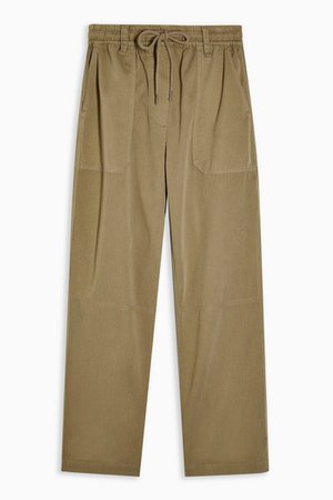 PETITE Khaki Slouch Pants | Topshop