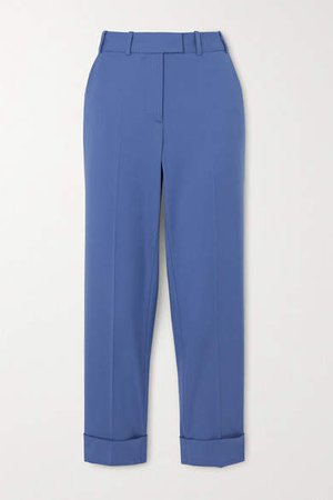 Cefinn - Clement Cropped Twill Slim-fit Pants - Light blue