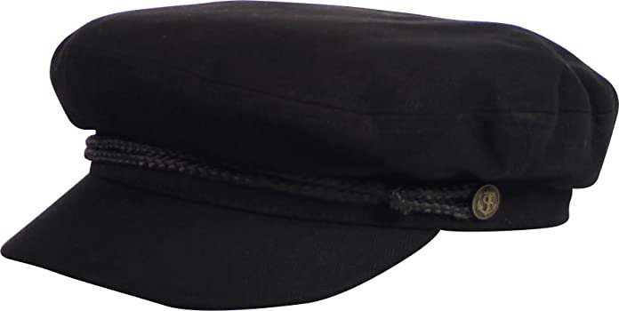 Amazon.com: Brixton Men's Fiddler Greek Fisherman Hat, black, X-Small: Clothing