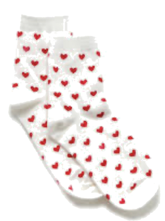 @lush-ann1ka || brandy melville heart socks