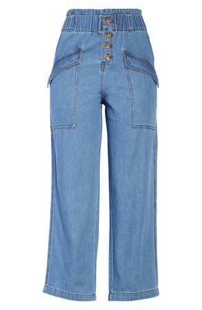 BP. Nonstretch Paperbag Waist Jeans | Nordstrom