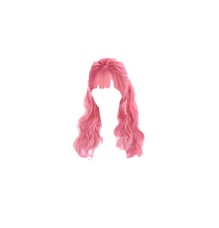 Pink Half Up Pulled Back Hair with Bangs (Dei5 edit)