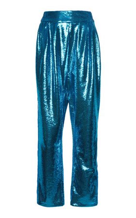 Silk-Trimmed Sequined Tapered Pants By Tom Ford | Moda Operandi