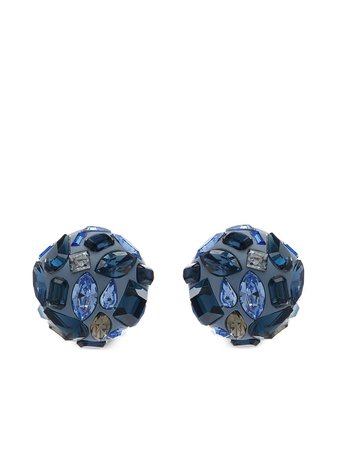 Oscar De La Renta stone-embellished Stud Earrings - Farfetch