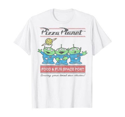 Amazon.com: Disney Pixar Toy Story Pizza Planet Aliens T-Shirt : Clothing, Shoes & Jewelry