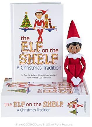 Amazon.com: The Elf on the Shelf: A Christmas Tradition Girl Dark Tone - Includes Doll, Book and box. : Toys & Games