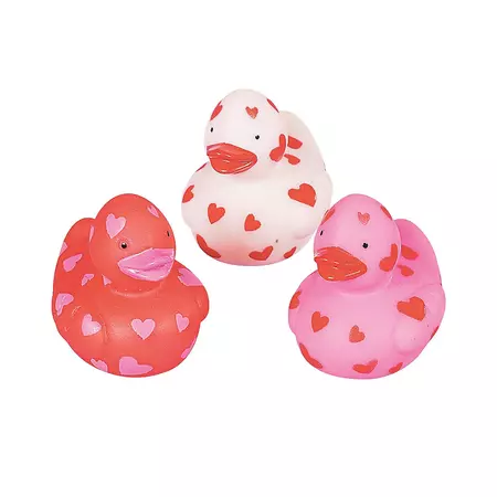 Mini Valentine Rubber Duckies (24Pc) - Party Favors - 24 Pieces - Walmart.com