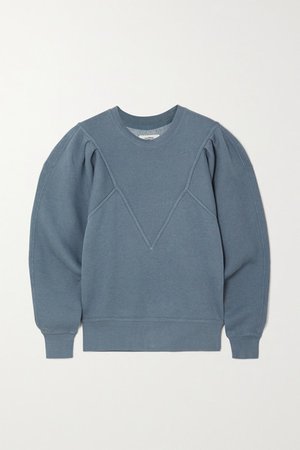 Tadelia Cotton-blend Jersey Sweatshirt - Blue