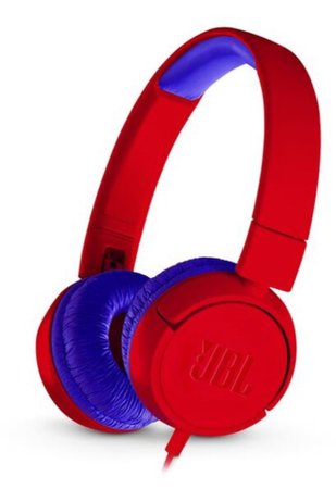 JBL wired red and blue headphones