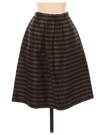 Madewell horizontal Striped Brown Black Skirt Size 0 - 70% off | thredUP