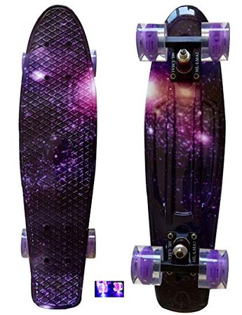 Skateboard Galaxy Starry Purple