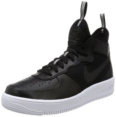 Nike shoes - air force 1 ultraforce mid black/black/white size 425 men's trainers,nike usa socks,high-end