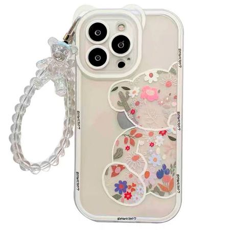 Floral Bear Chain iPhone Case | BOOGZEL APPAREL – Boogzel Apparel