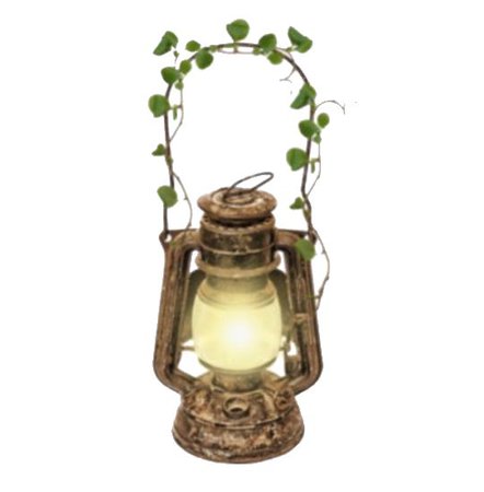 lantern with leaves