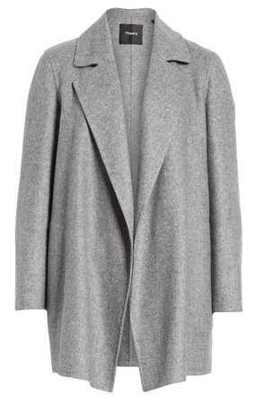 Theory Clairene Wool Blend Jacket grey