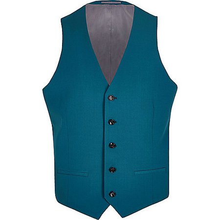 River-Island-Teal-Blue-Suit-Vest-299194-Men-Suits.jpg (514×514)